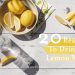 20 Reasons to Drink Lemon Water